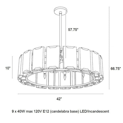 Rovira Alabaster Chandelier - everlamps