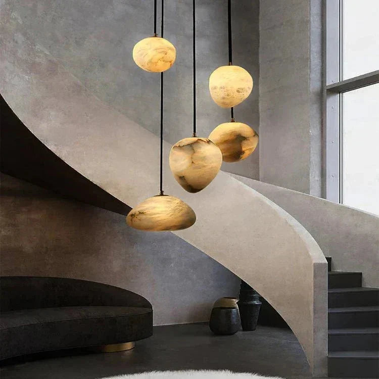 Sage Marble Chandelier - 3 Lightseverlamps