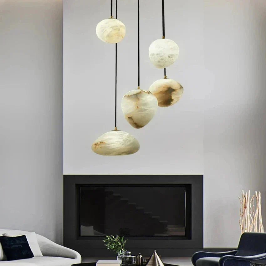 Sage Marble Chandelier - 3 Lightseverlamps
