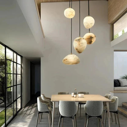 Sage Marble Chandelier - 5 Lightseverlamps