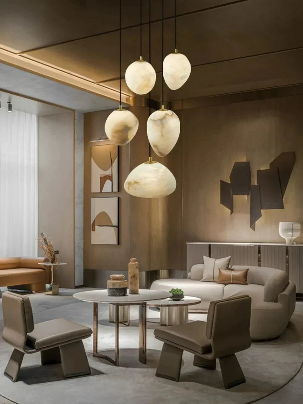 Sage Marble Chandelier - 10 Lightseverlamps