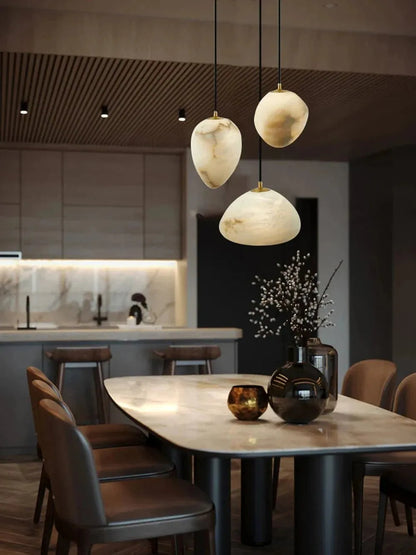 Sage Marble Chandelier - 3 Lightseverlamps