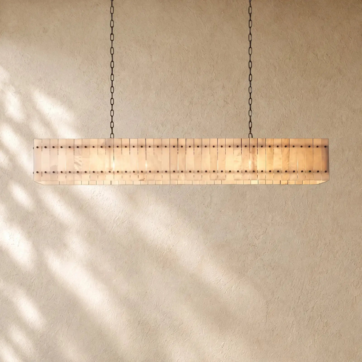 San Marcon Alabaster Linear Chandelier