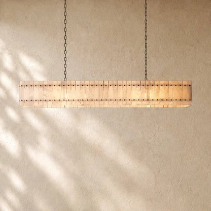 San Marcon Alabaster Linear Chandelier
