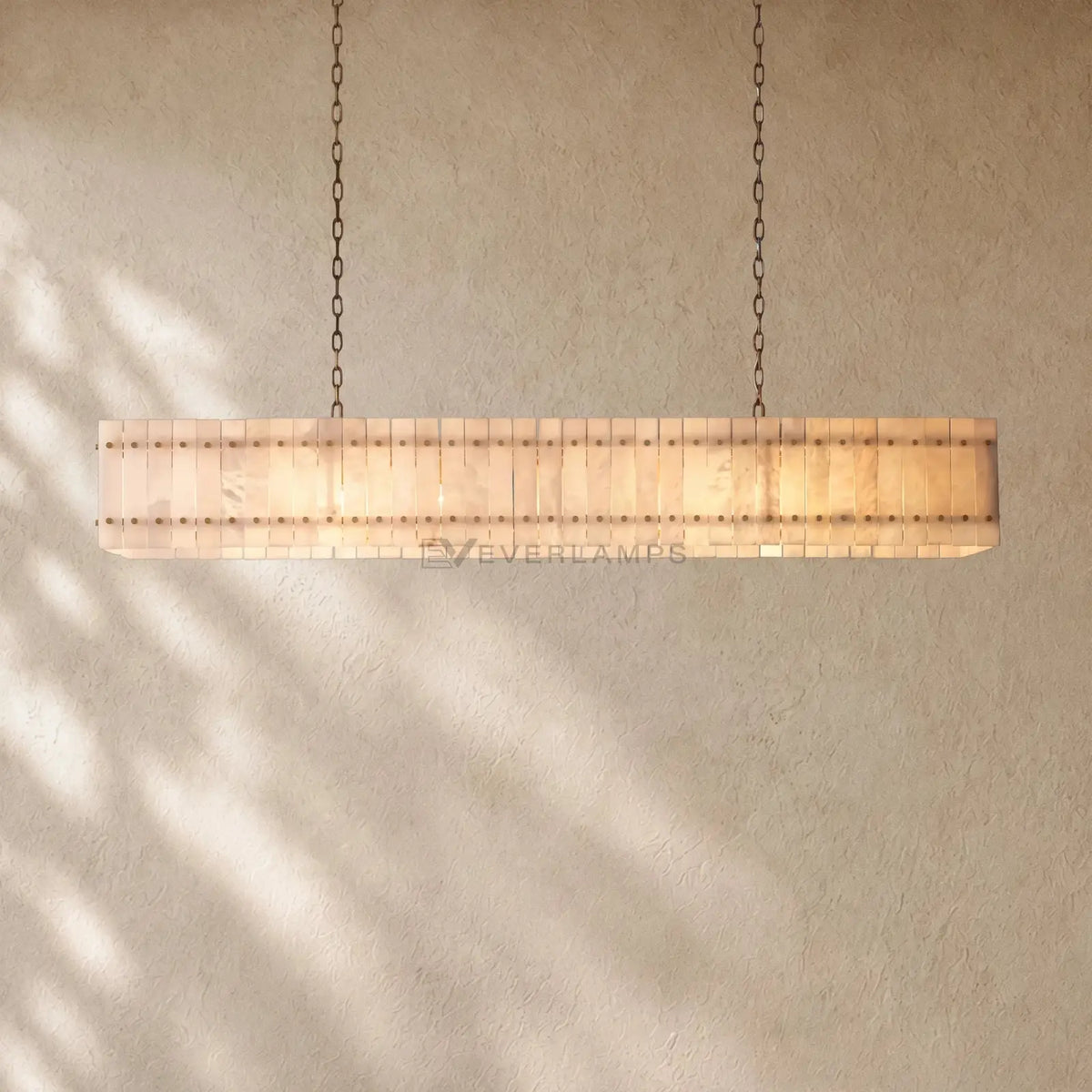 San Marcon Alabaster Linear Chandelier