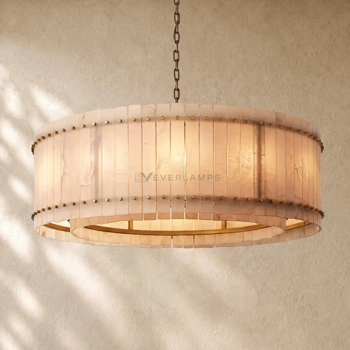 San Marcon Alabaster Round Chandelier
