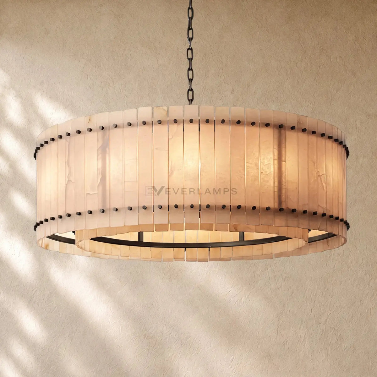 San Marcon Alabaster Round Chandelier