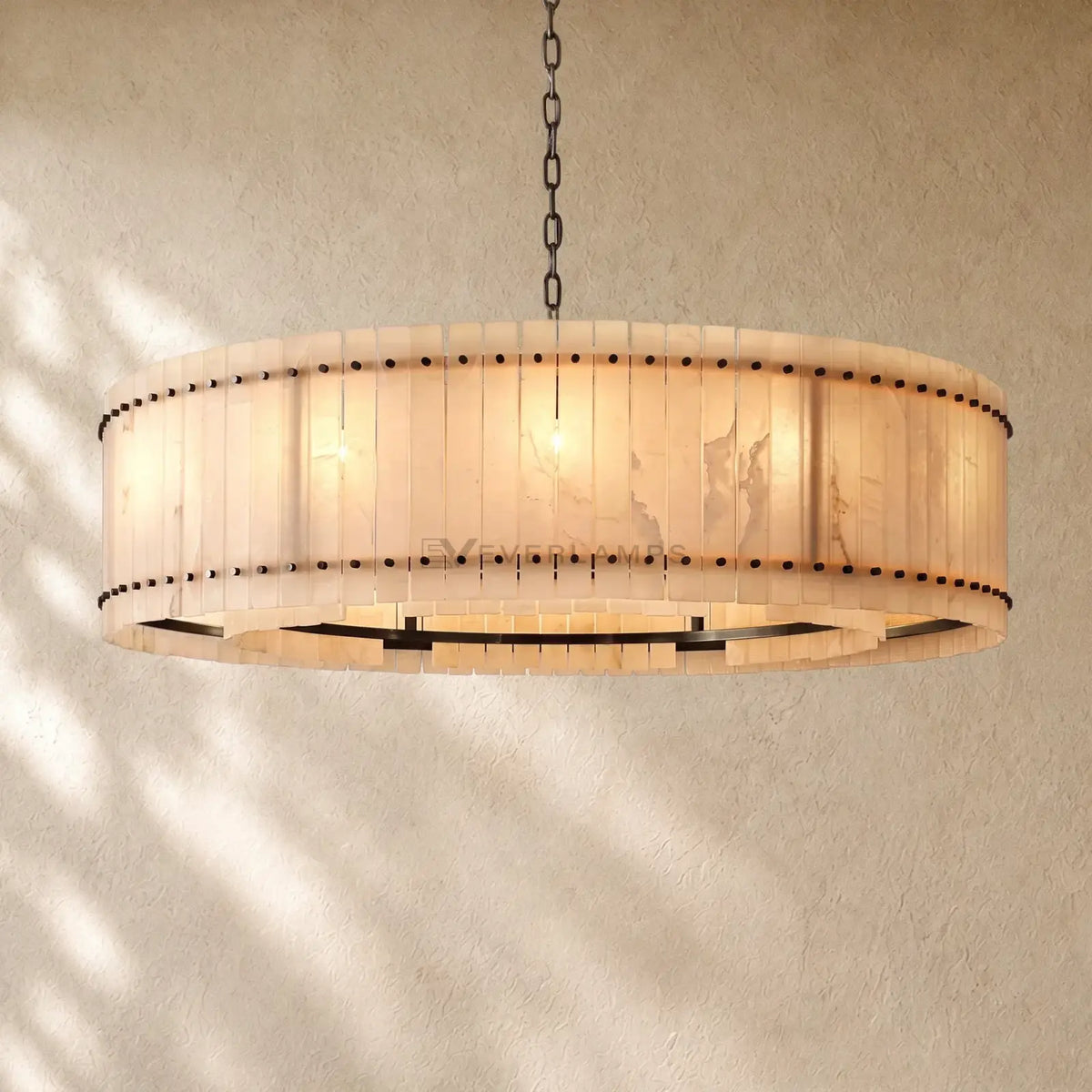 San Marcon Alabaster Round Chandelier