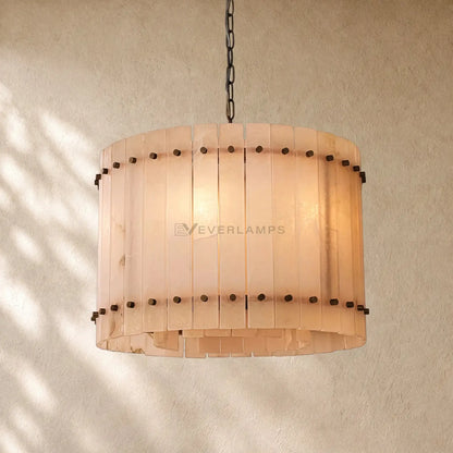 San Marcon Alabaster Round Chandelier