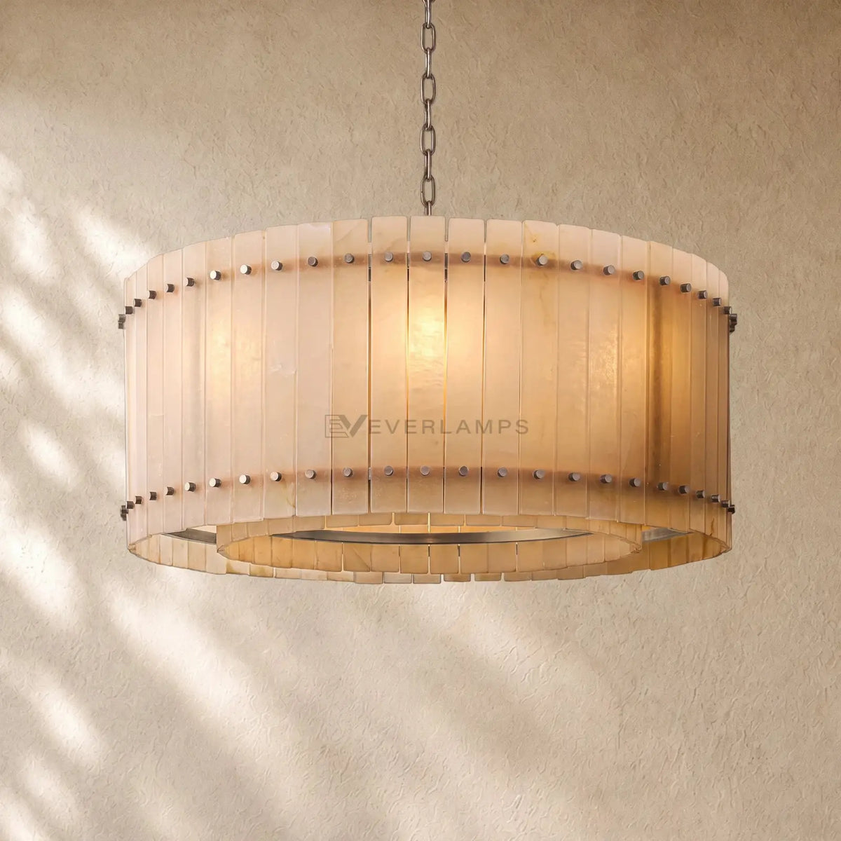 San Marcon Alabaster Round Chandelier