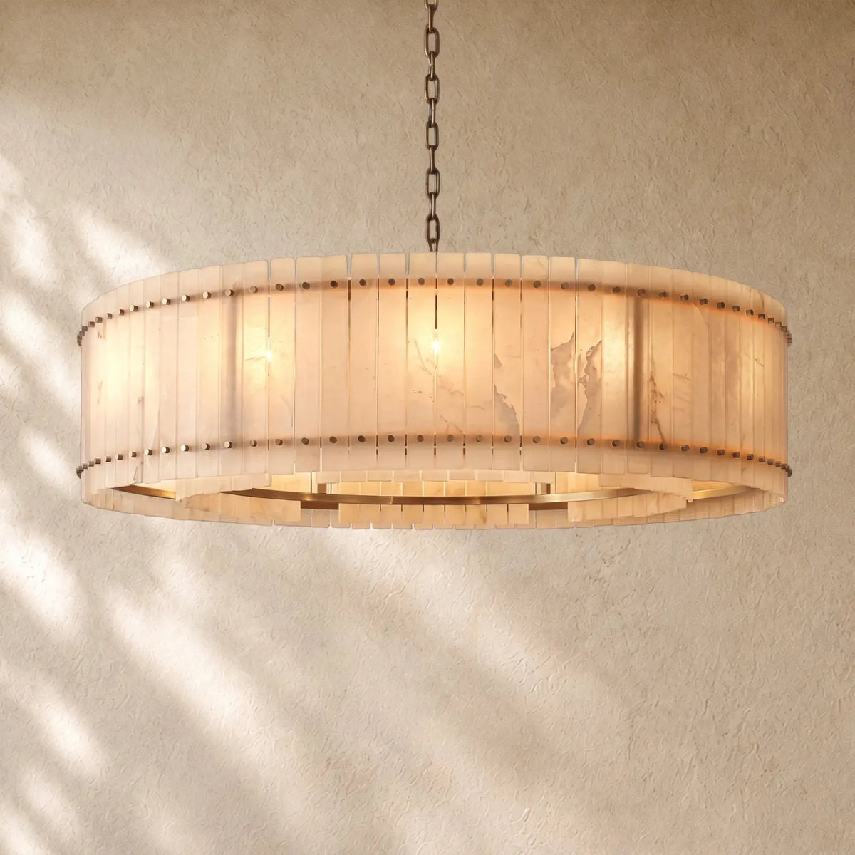 San Marcon Alabaster Round Chandelier