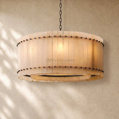San Marcon Alabaster Round Chandelier