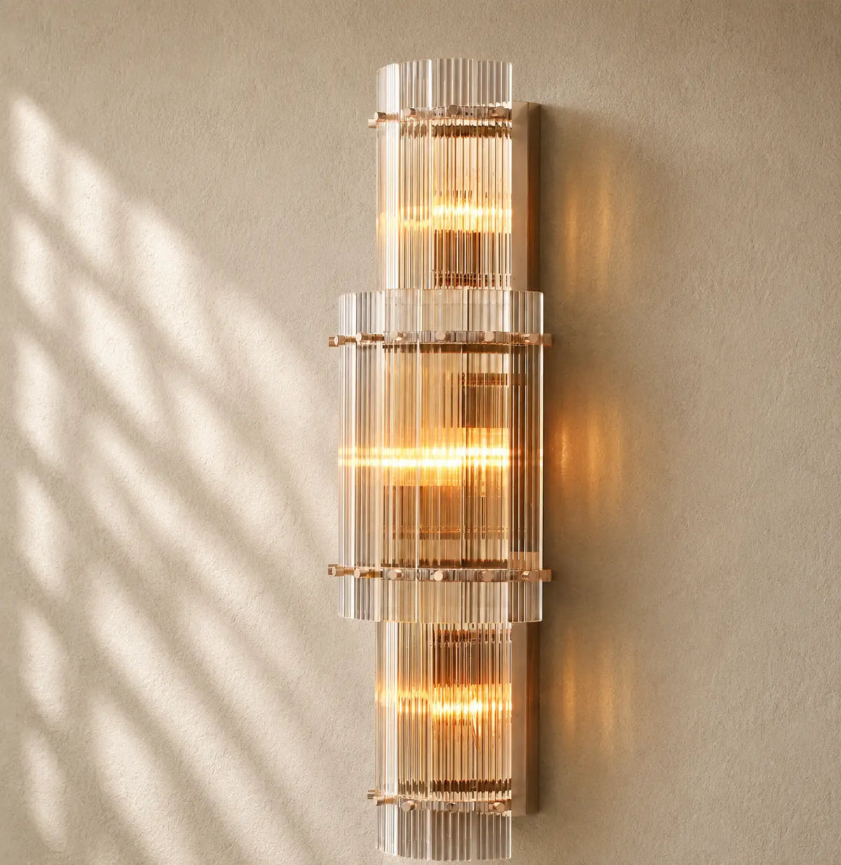 San Marcon Glass Grand Round Sconce