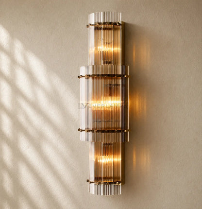 San Marcon Glass Grand Round Sconce