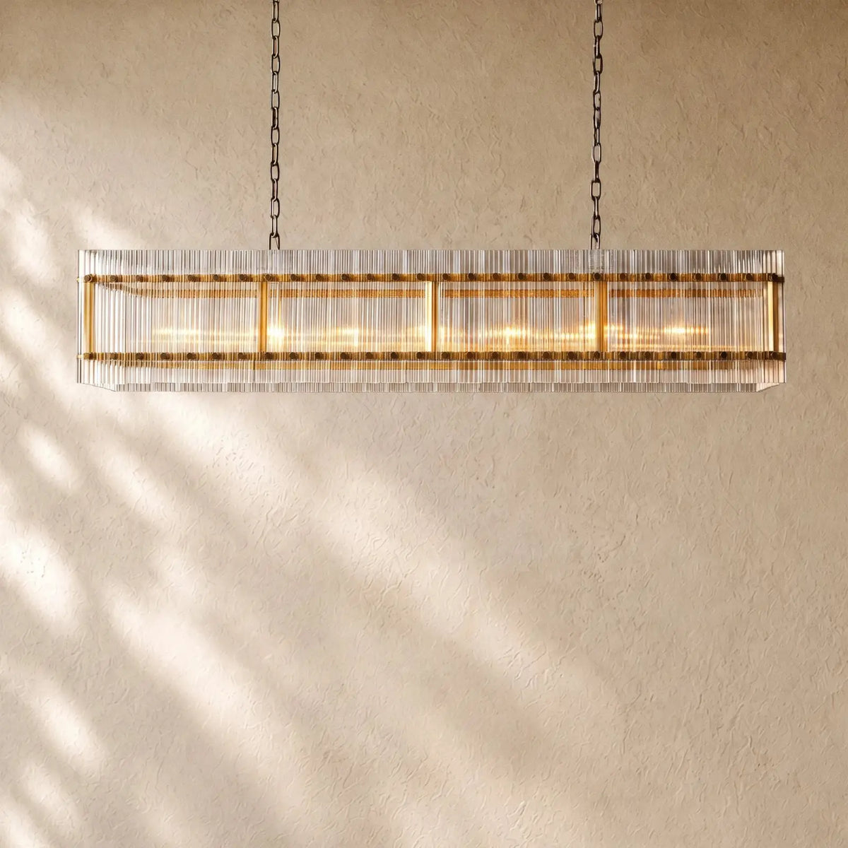San Marcon Glass Linear Chandelier