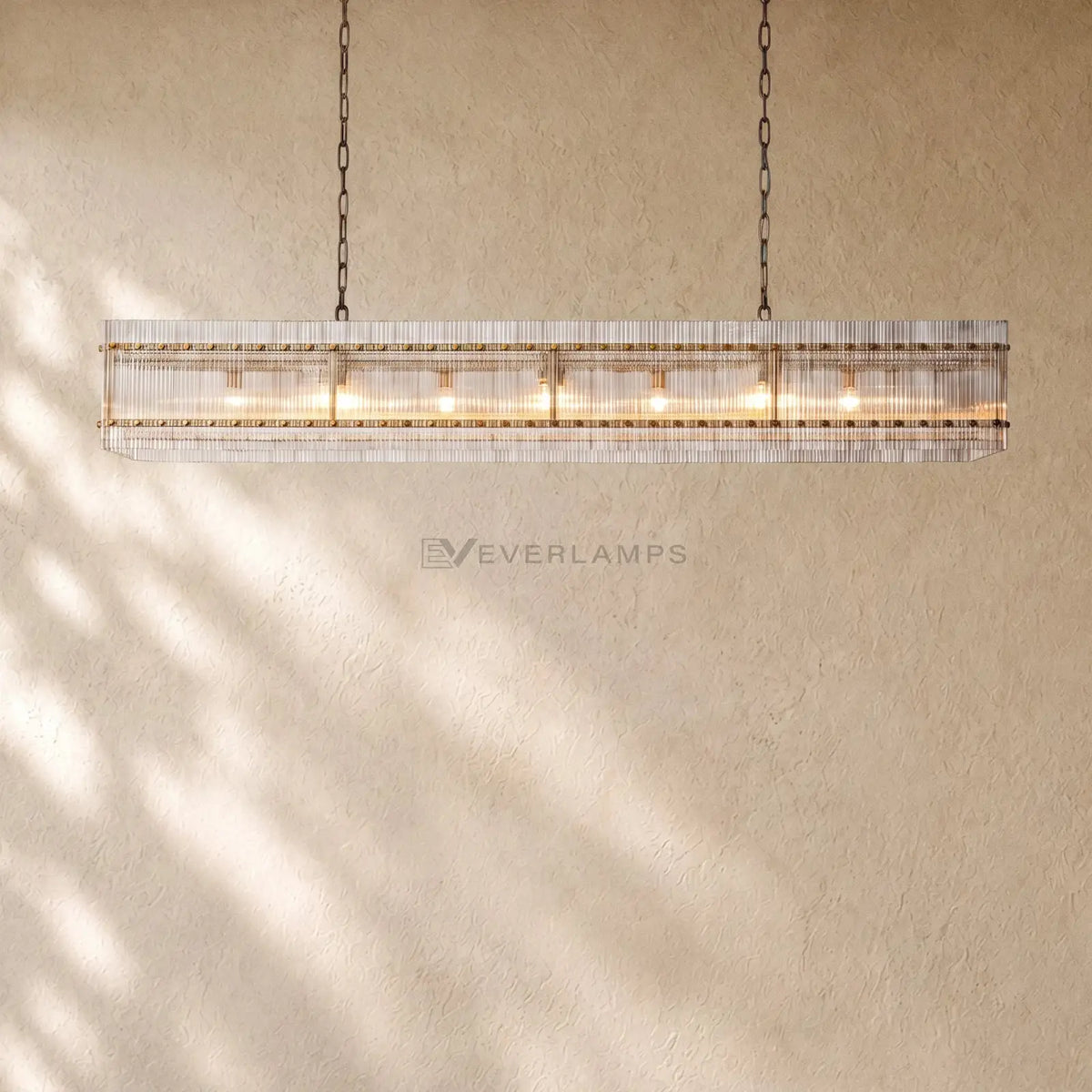 San Marcon Glass Linear Chandelier