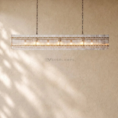 San Marcon Glass Linear Chandelier