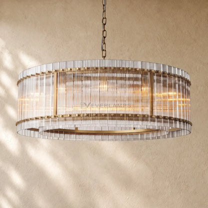 San Marcon Glass Round Chandelier