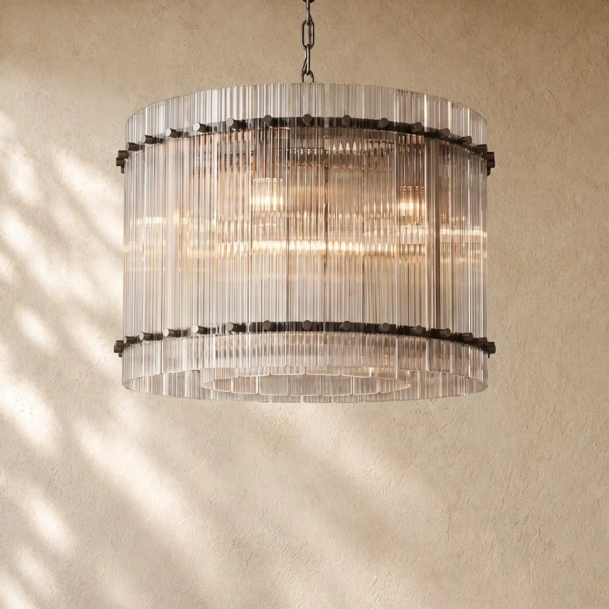 San Marcon Glass Round Chandelier