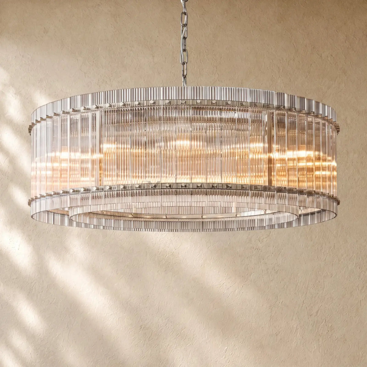 San Marcon Glass Round Chandelier