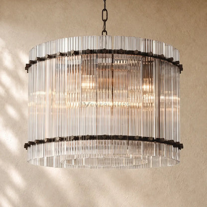 San Marcon Glass Round Chandelier