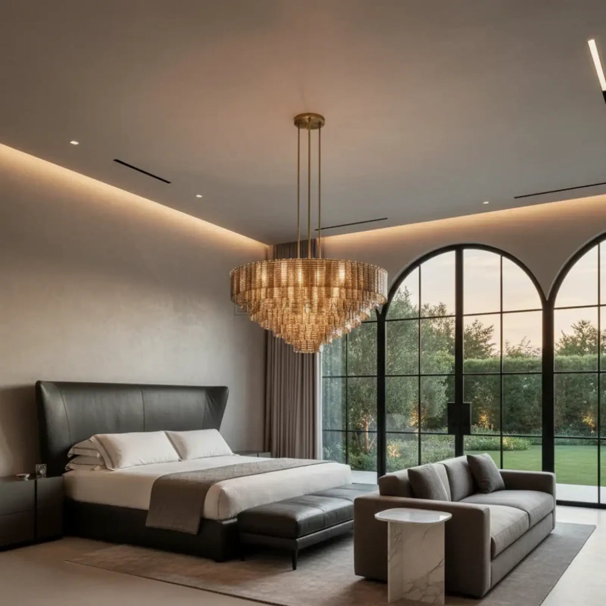 Sirena Glass Round Chandelier
