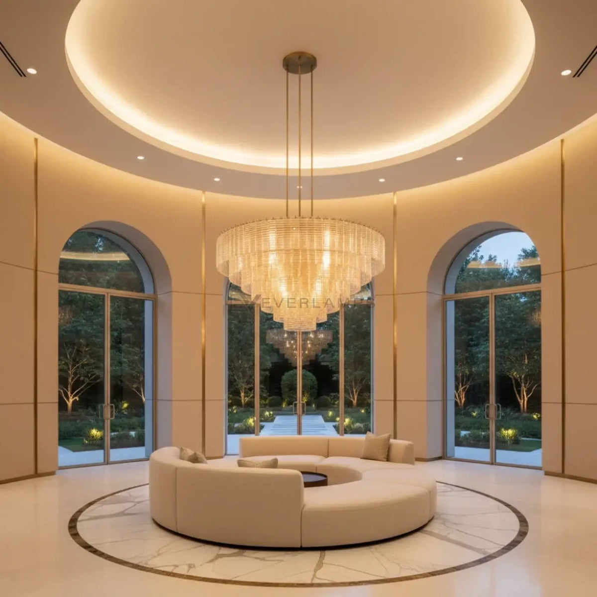 Sirena Glass Round Chandelier