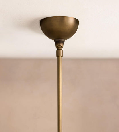 Snowflake Alabaster Orb Chandelier - ∅ 15″ x H 59″Bronze & Whiteeverlamps