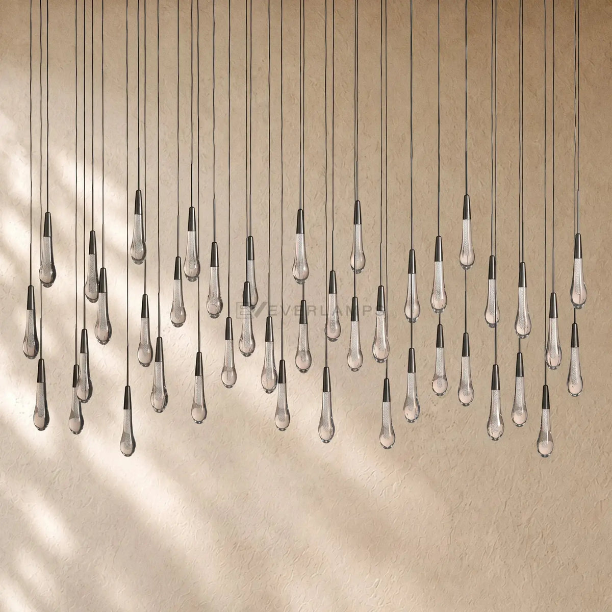Soltairan Linear Chandelier - Raindrop Pendant Lighting
