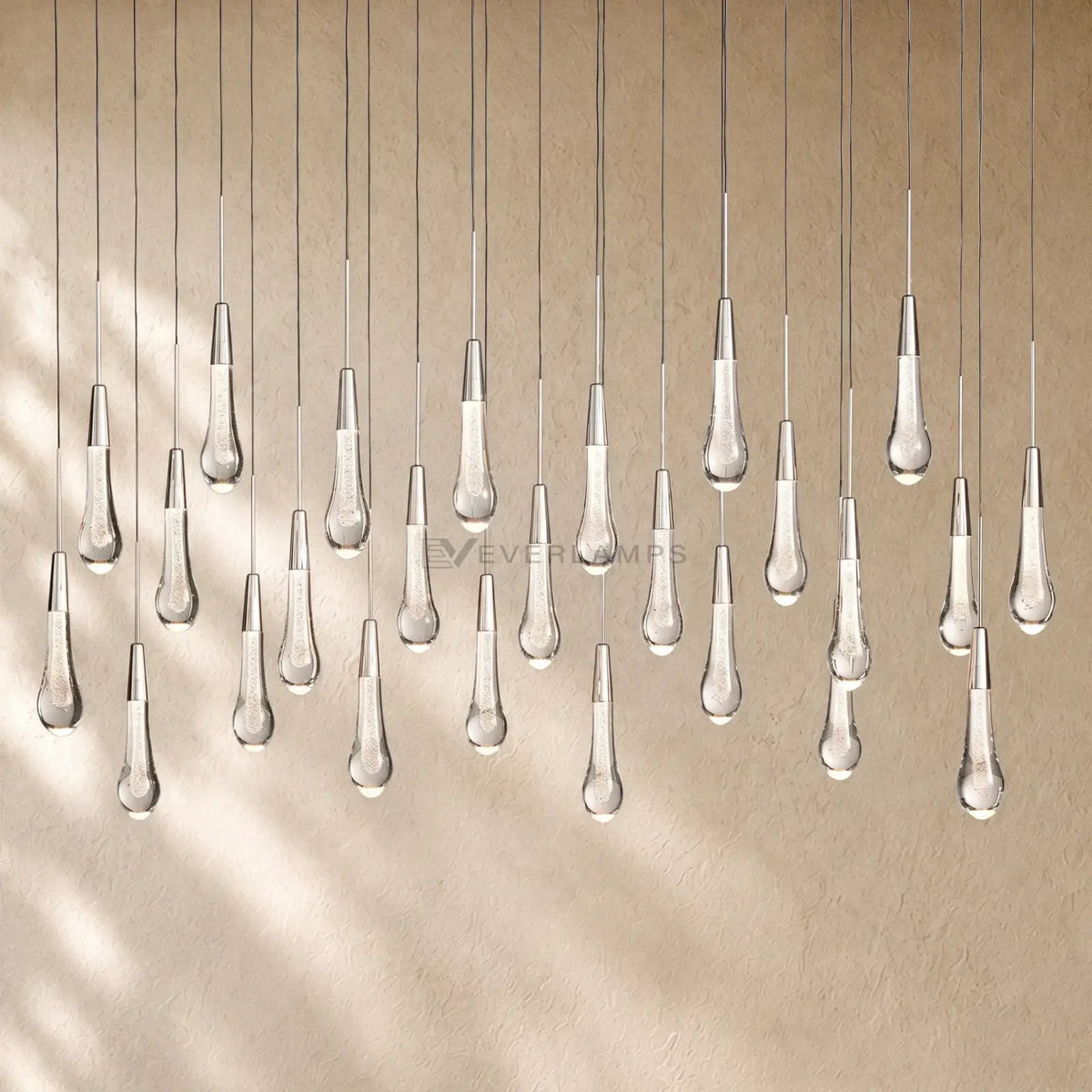 Soltairan Linear Chandelier - Raindrop Pendant Lighting