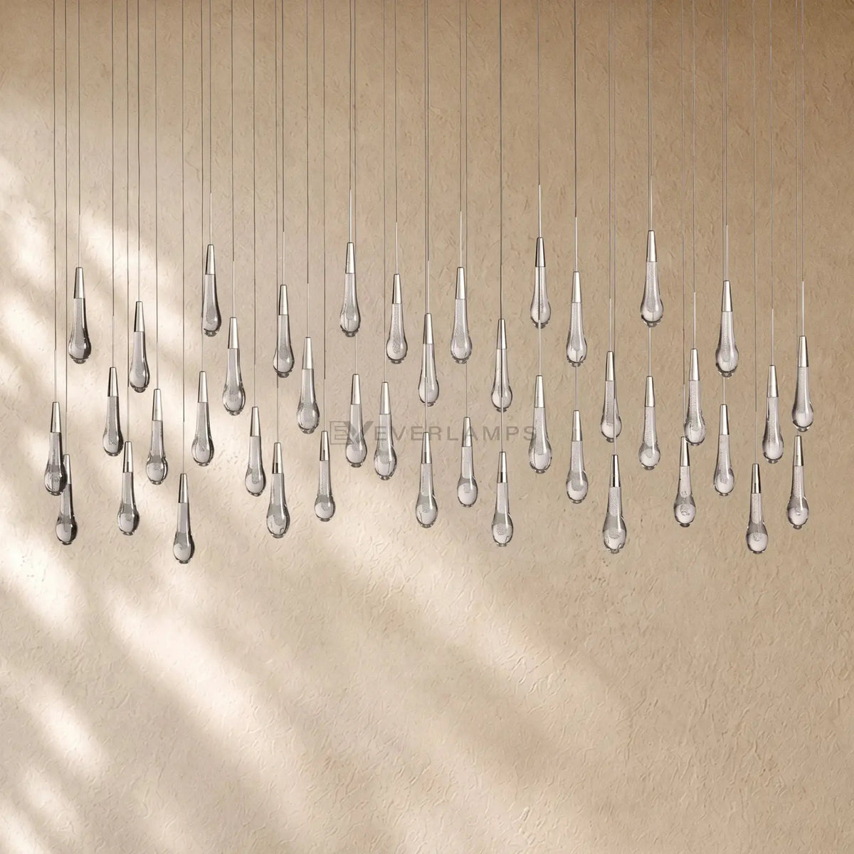 Soltairan Linear Chandelier - Raindrop Pendant Lighting