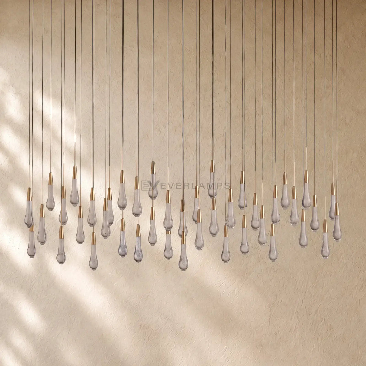 Soltairan Linear Chandelier - Raindrop Pendant Lighting