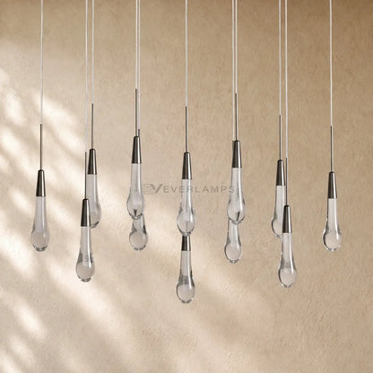 Soltairan Linear Chandelier - Raindrop Pendant Lighting
