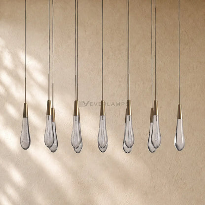 Soltairan Linear Chandelier - Raindrop Pendant Lighting