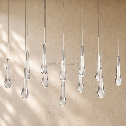 Soltairan Linear Chandelier - Raindrop Pendant Lighting