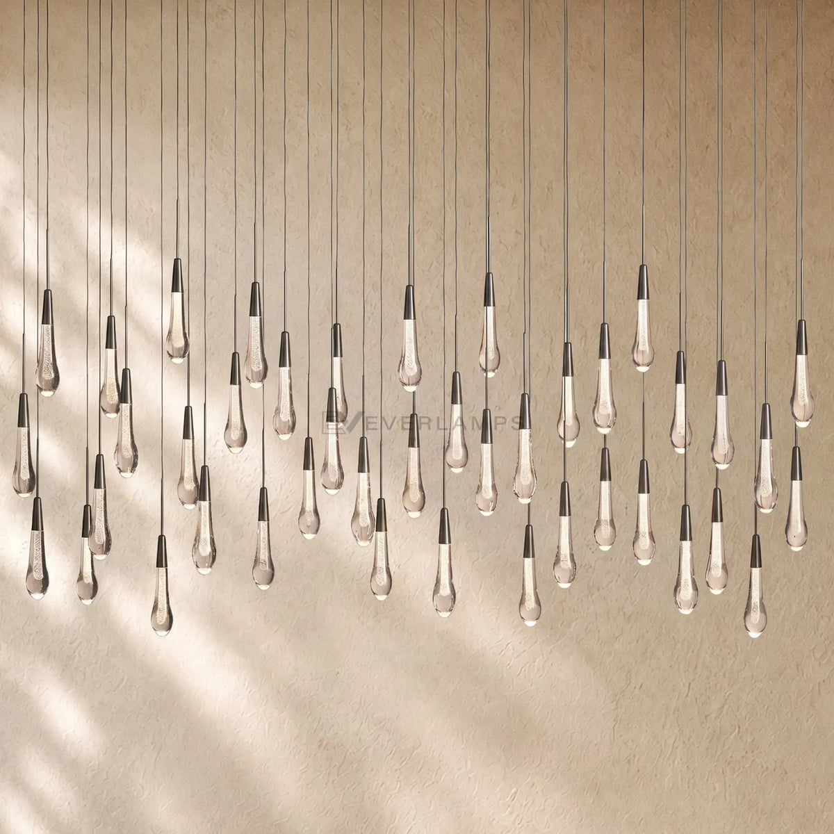 Soltairan Linear Chandelier - Raindrop Pendant Lighting