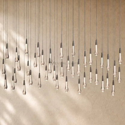 Soltairan Linear Chandelier - Raindrop Pendant Lighting