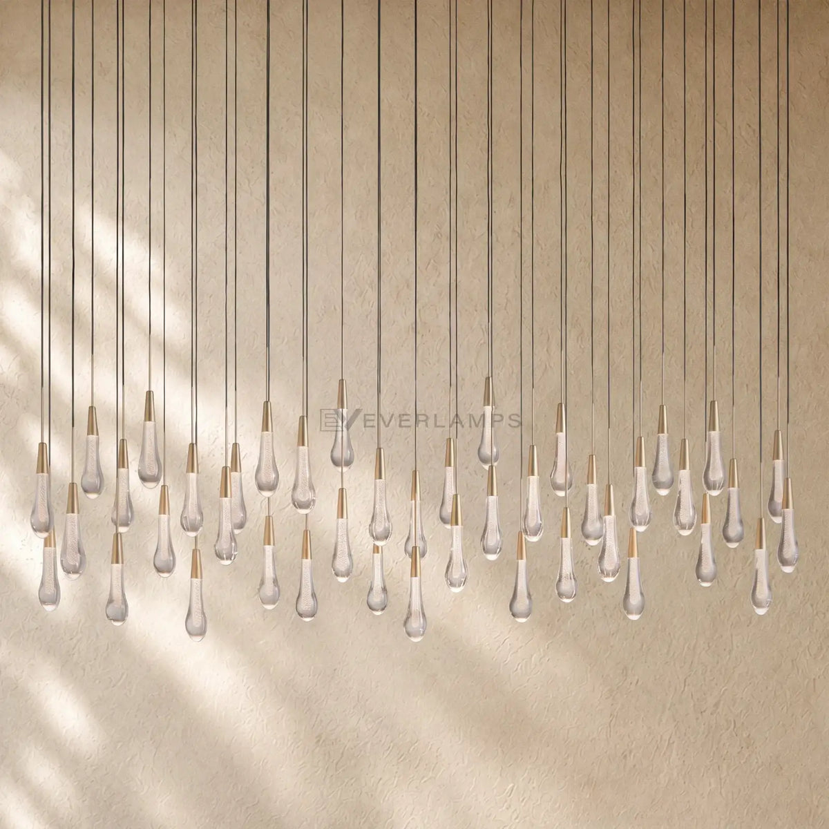 Soltairan Linear Chandelier - Raindrop Pendant Lighting