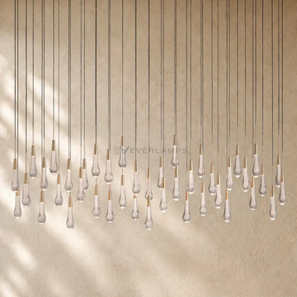 Soltairan Linear Chandelier - Raindrop Pendant Lighting
