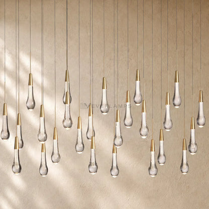 Soltairan Linear Chandelier - Raindrop Pendant Lighting