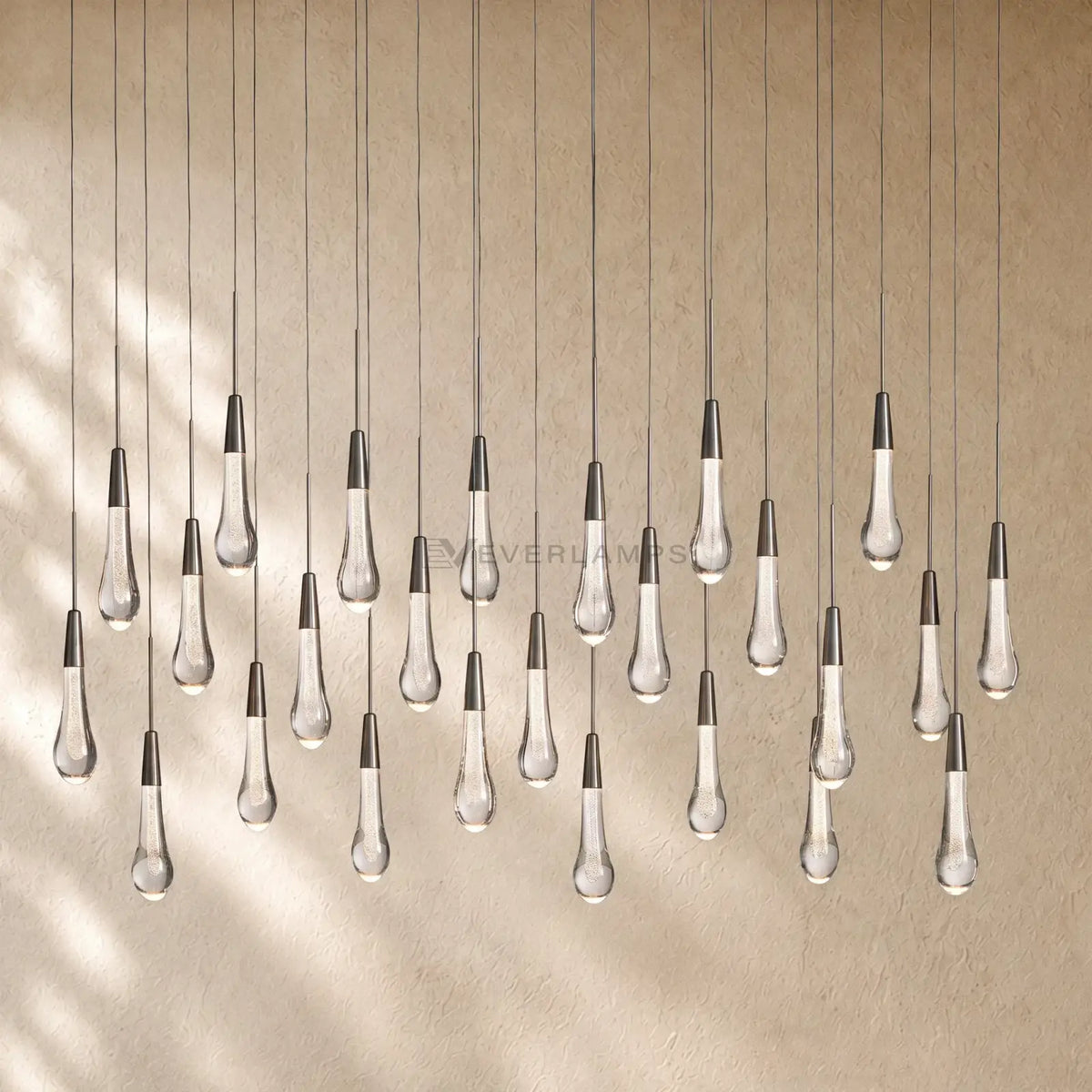 Soltairan Linear Chandelier - Raindrop Pendant Lighting