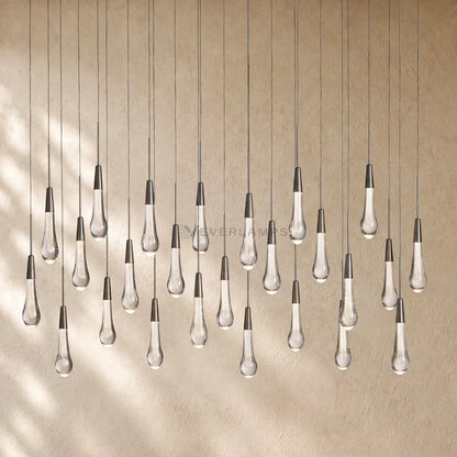 Soltairan Linear Chandelier - Raindrop Pendant Lighting