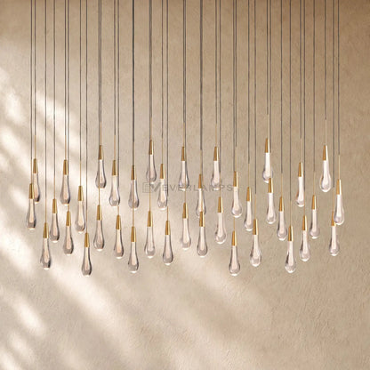 Soltairan Linear Chandelier - Raindrop Pendant Lighting