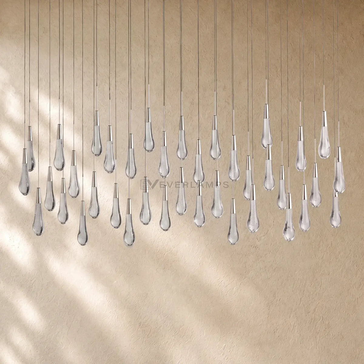 Soltairan Linear Chandelier - Raindrop Pendant Lighting