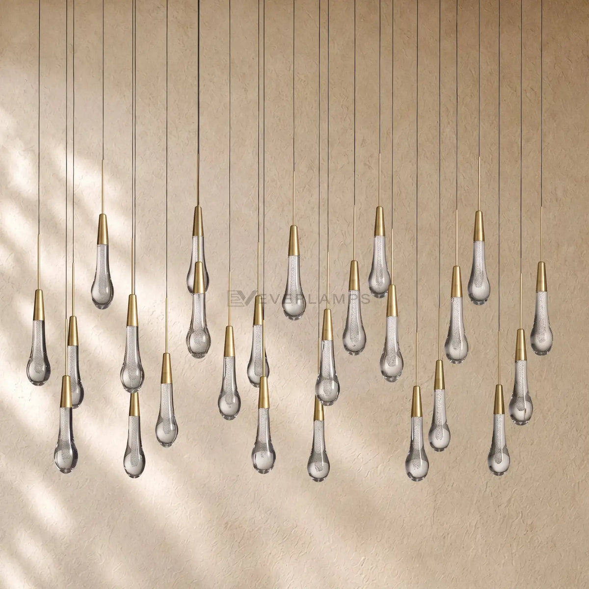 Soltairan Linear Chandelier - Raindrop Pendant Lighting