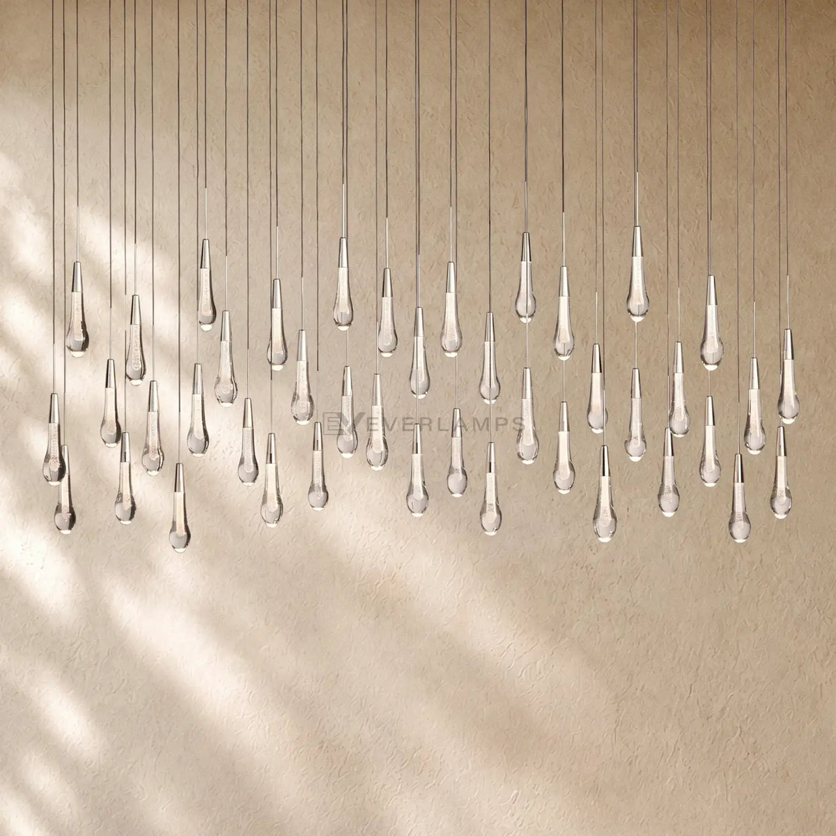 Soltairan Linear Chandelier - Raindrop Pendant Lighting