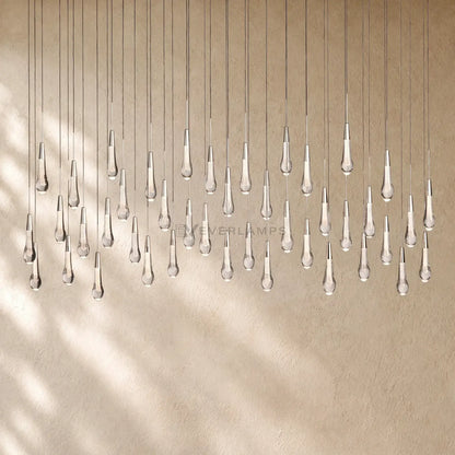 Soltairan Linear Chandelier - Raindrop Pendant Lighting