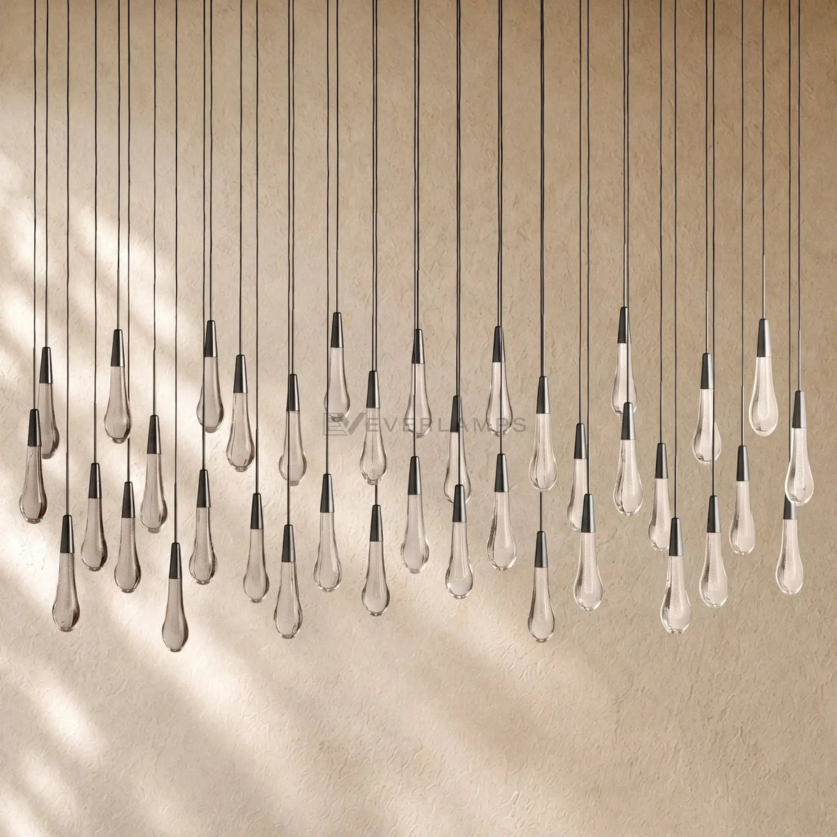Soltairan Linear Chandelier - Raindrop Pendant Lighting