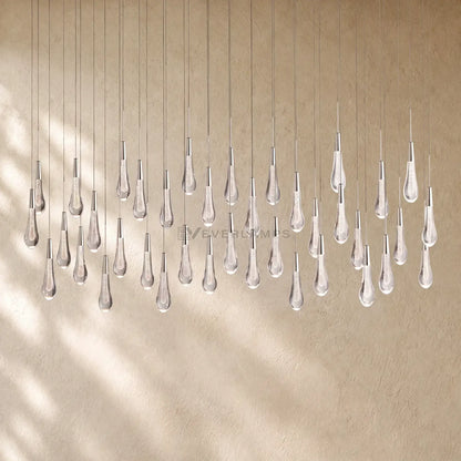 Soltairan Linear Chandelier - Raindrop Pendant Lighting