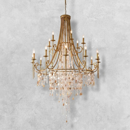 Tatum Lux Shell Crystal Chandelier